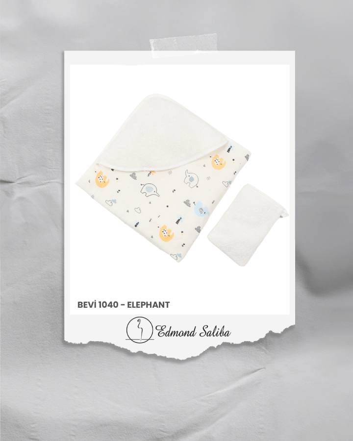 Hooded towels printed 1040F