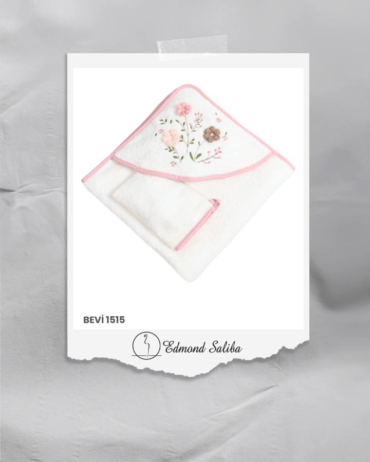 Hooded towels flowers 1515E