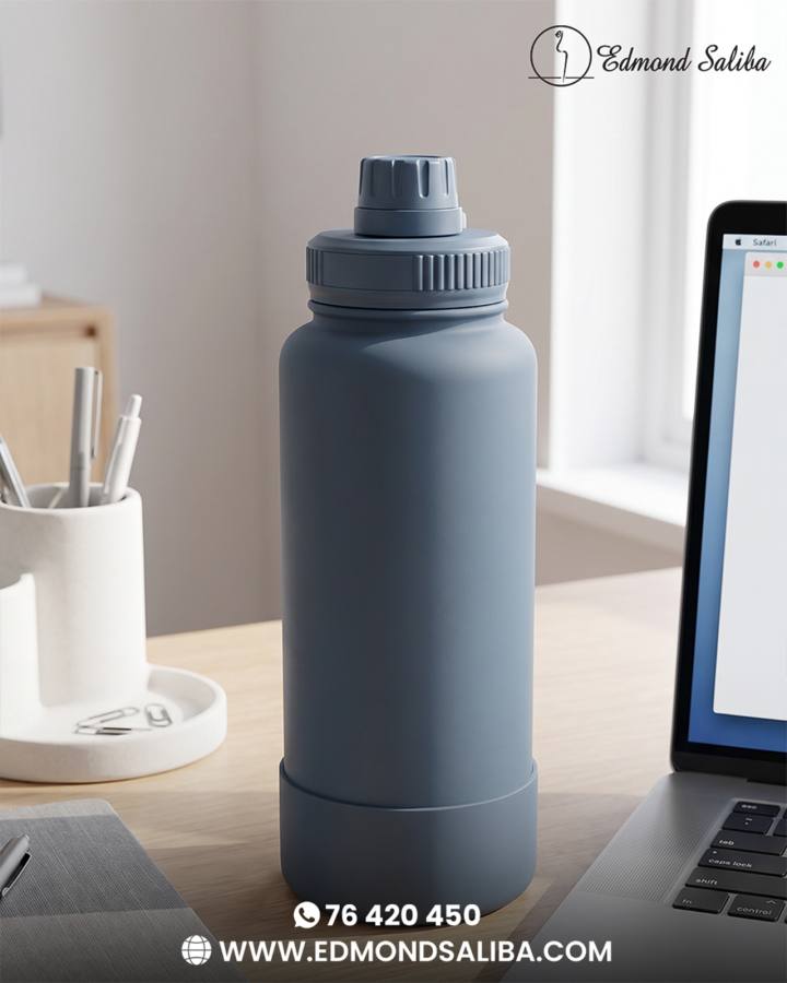 Stainless Steel water bottle with magnetic phone holder