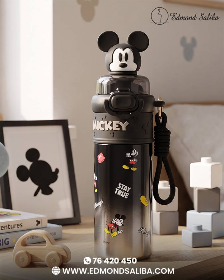 Disney Stitch 3D Straw with Vacuum Flask