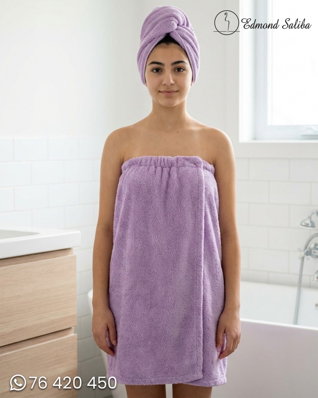 Half bathrobe kids blanc de lit