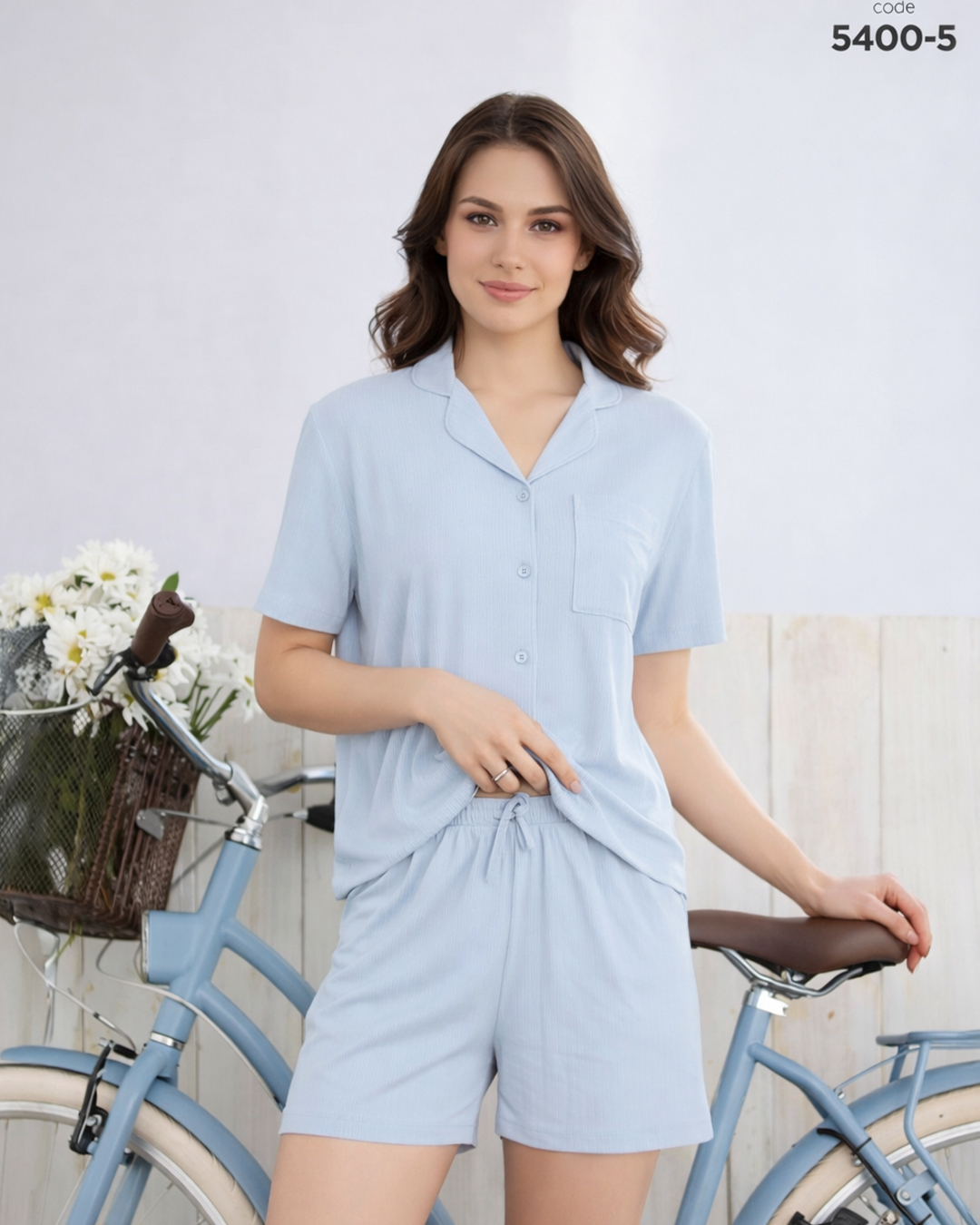 Pyjama pijamoni plain button 5400-5-6-9