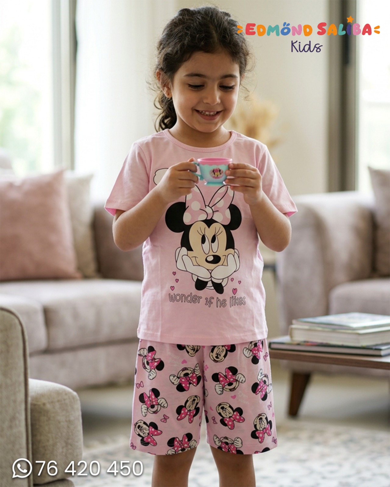 Pijama short kids girl mini design
