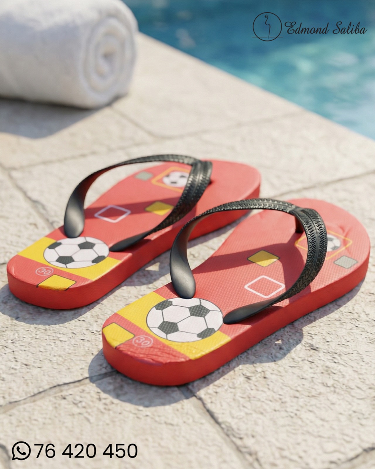 Flip flops kids boys football